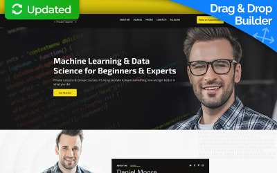Landing Page Template namens "Private Teacher" #74364