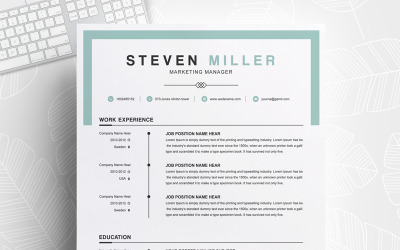 Modello di curriculum di Steven Miller