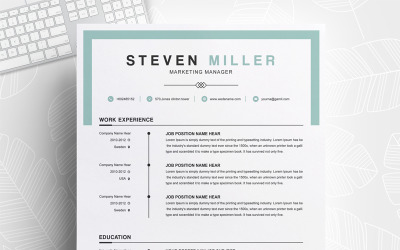 Steven Miller Özgeçmiş Şablonu