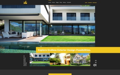 Солодкий дім - зовнішній дизайн Joomla шаблон