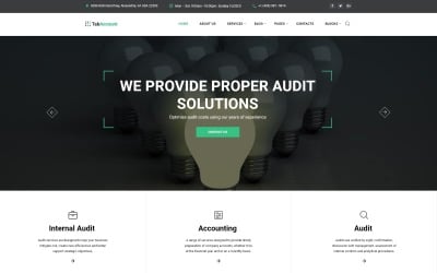 TabAccount - Modello di sito web pronto per l&amp;#39;audit