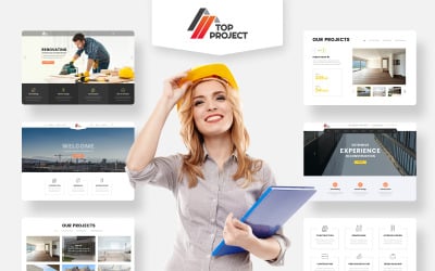 Top-Projekt - Bauunternehmen Mehrzweck-HTML-Website-Vorlage