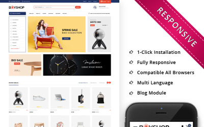 BuyShop - Адаптивна тема PrestaShop від Mega Store