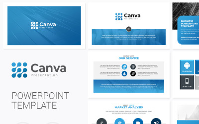 Canva Çok Amaçlı Sunum PowerPoint şablonu