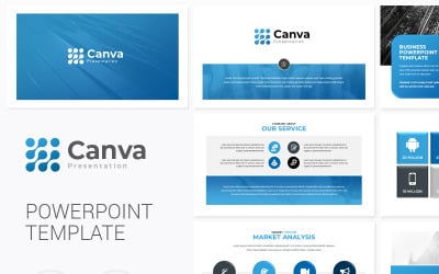 Modello PowerPoint di presentazione multiuso Canva