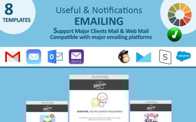 Nützliche Benachrichtigungen E-Mail-Newsletter-Vorlage