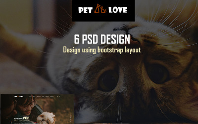PetLove - Многоцелевой шаблон PSD