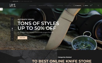 Responsive LAME - Knife Store Prestashop #74460