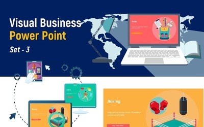 Visual Business Set 3 PowerPoint sablon