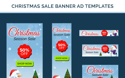 Banner di vendita di Natale - 10 modelli PSD