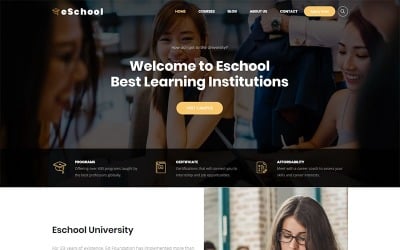 Iskola - Oktatás, egyetem és iskola WordPress téma