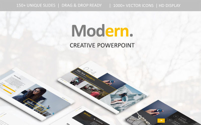 Moderne PowerPoint-sjabloon voor PowerPoint