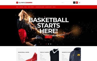 Olympicchamps - Баскетбольні речі Elementor Тема WooCommerce