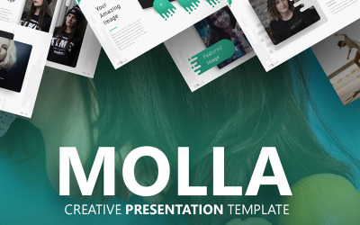 Plantilla de PowerPoint creativa molla
