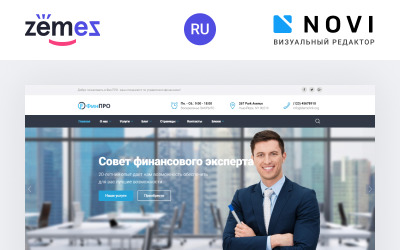 Ru Website Template namens "FinPRO - Financial HTML Template" #74538