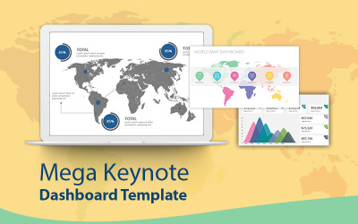 Mega Dashboard Creator Kit - šablona Keynote