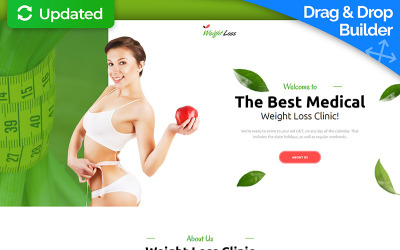 Template di Landing Page Responsive #74599 "Weight Loss"