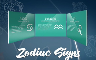 Zodiac Style 3e PowerPoint-sjabloon