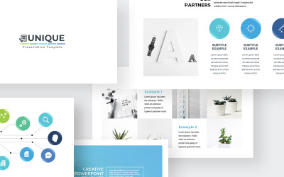 Clean Simple PowerPoint Template PowerPoint sablon 74618