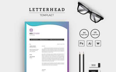 Creative And Modern Letterhead - Corporate Identity Template