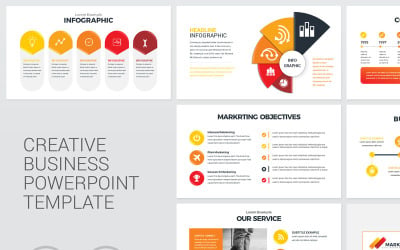 Kreativa PowerPoint-mall för företag