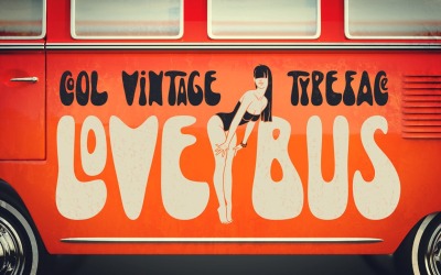 Lovebus + grafik typsnitt