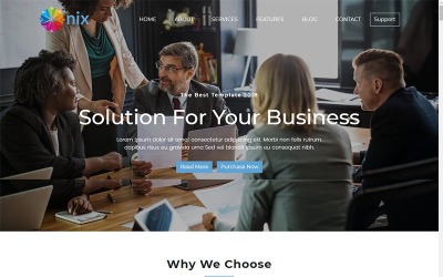 Onix - Одностраничный шаблон посадочной страницы Parallax Bootstrap
