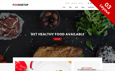 Responsive FoodSetup - Food & Restaurant Store Woocommerce #74683