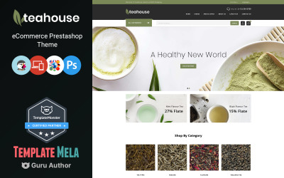 Teaház – Étel- és Italbolt PrestaShop téma