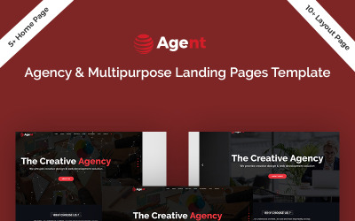 "Agent Agency & Multipurpose" modèle de page d'atterrissage adaptatif #74775