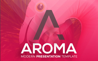 AROMA - Modello PowerPoint moderno di affari