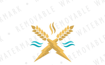 Büyülü Buğday Logo Şablonu