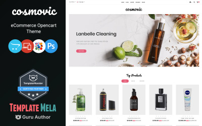Cosmovic - Divatkiegészítők áruháza OpenCart sablon