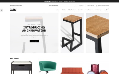 ILEA - Decor & Furniture Magento Theme #74712