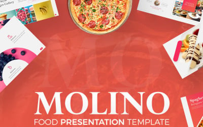Molino - élelmiszer bemutató PowerPoint sablon