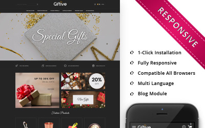 Giftive - Presentbutikens responsiva PrestaShop-tema