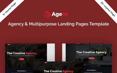 Reszponzív Agent Agency & Multipurpose Landing Page Template Nyítóoldal sablon 74775