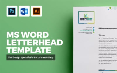 MS Word brevpapper - mall för företagsidentitet