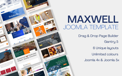 Plantilla Joomla multipropósito de Maxwell