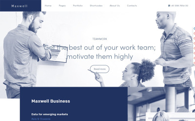 Responsive Maxwell Business Joomla #74804