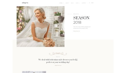 Alegria - Esküvői szalon Elementor WooCommerce téma