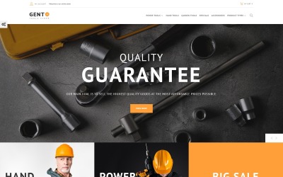 Gento - Tema Magento para diseño de tienda de herramientas manuales