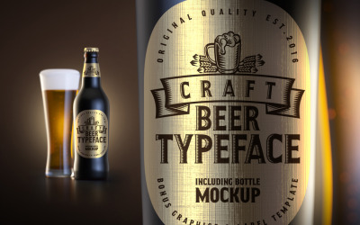 Carattere tipografico di birra artigianale