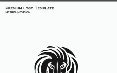 Modèle de logo de lion