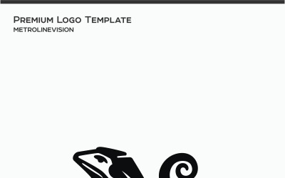 Modèle de logo de reptile