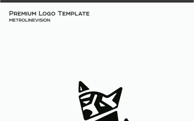 Шаблон логотипа енот