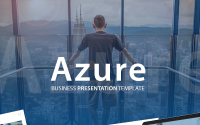 Azure — шаблон PowerPoint