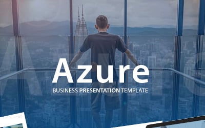 Azure — szablon PowerPoint