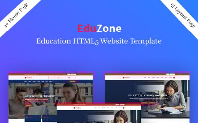 Eduzone - Education Landing Page Bootstap Website Template