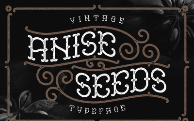 Fonte de tipos de sementes de anis